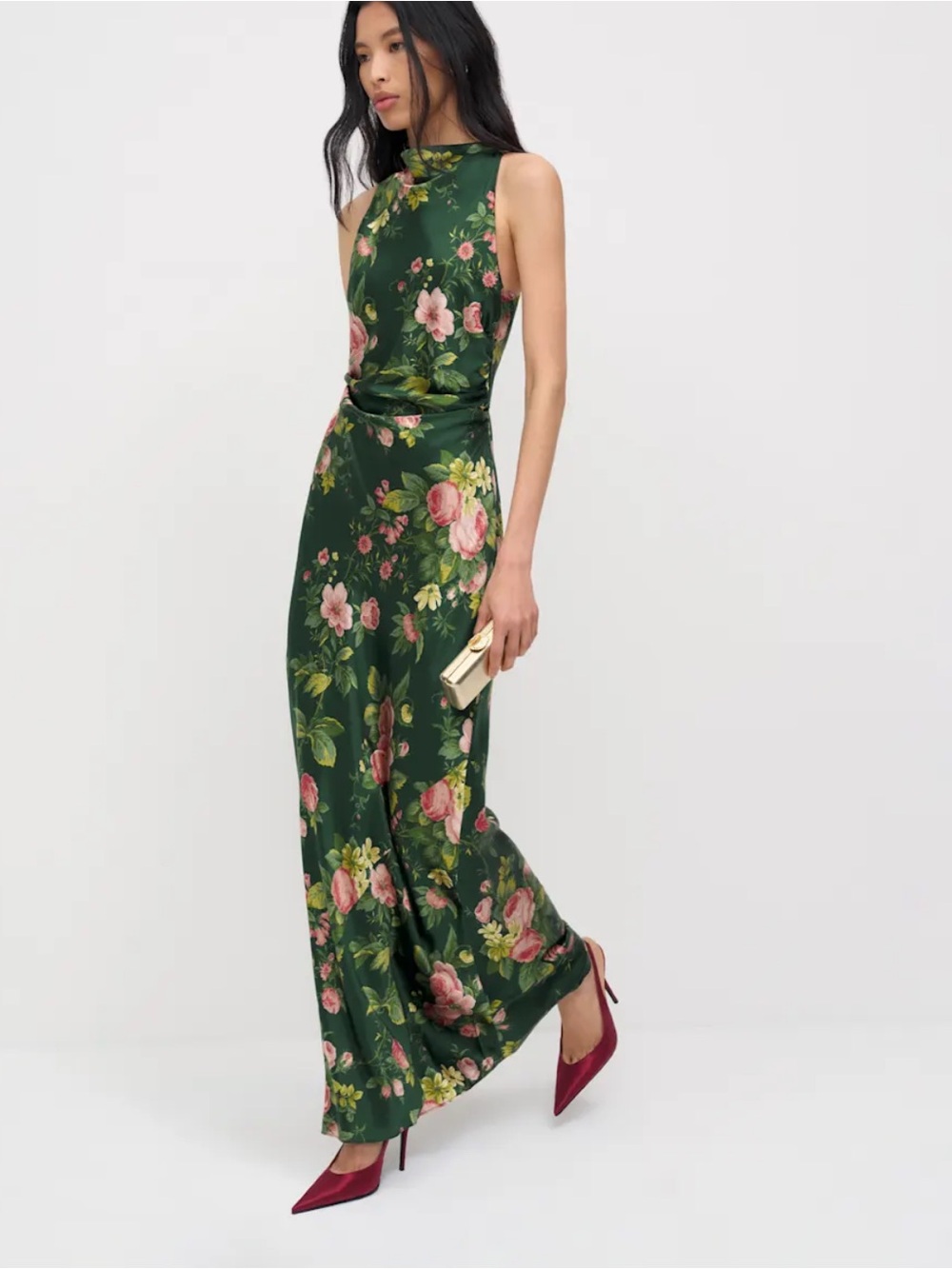 Reformation Anaiis Silk Dress